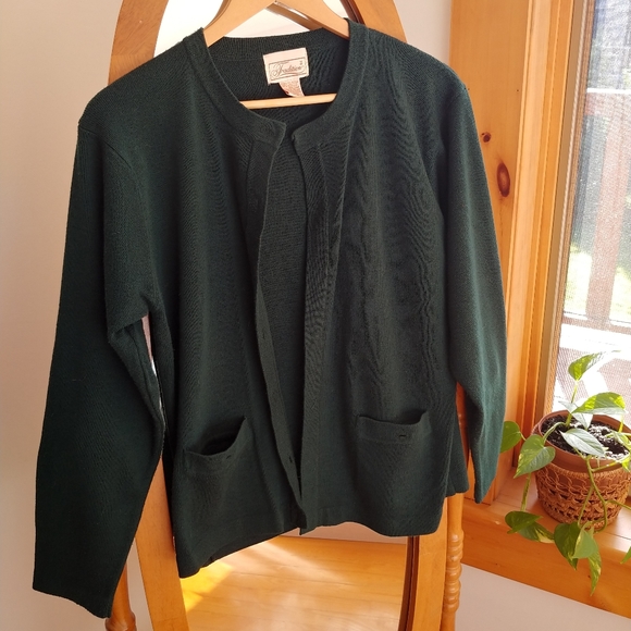 Vintage Sweaters - ✨ 2/30$ - Vintage - Dark green cardigan